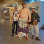 Young couple from Netherlands enjoyed Japanese tea room and shrines